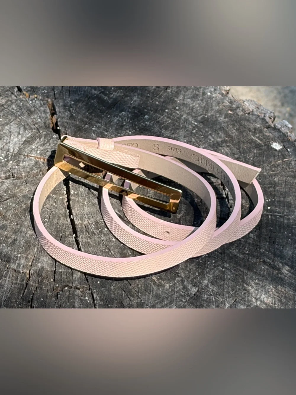 Banana Republic Slim Wrap Belt in Blush